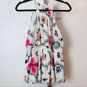Express floral sleeveless top